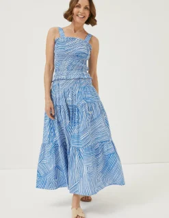 Women FatFace Skirts|Marina Abstract Maxi Skirt