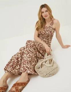 Women FatFace Skirts|Marina Floral Maxi Skirt