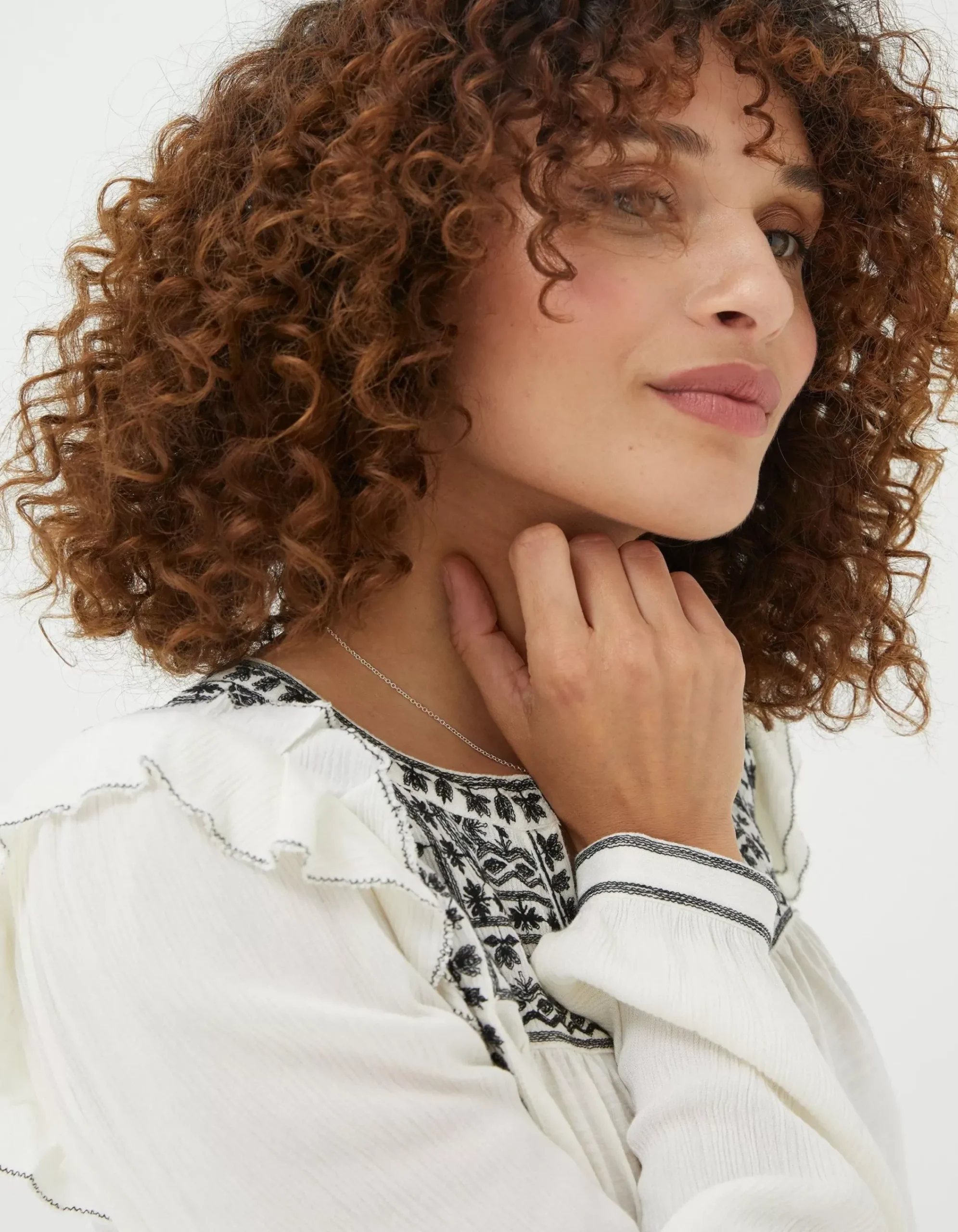 Women FatFace Tops & T-Shirts|Martha Embroidered Top