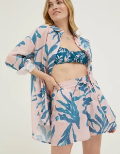 Women FatFace Shorts|Mcs Drifting Seaweed Flippy Shorts