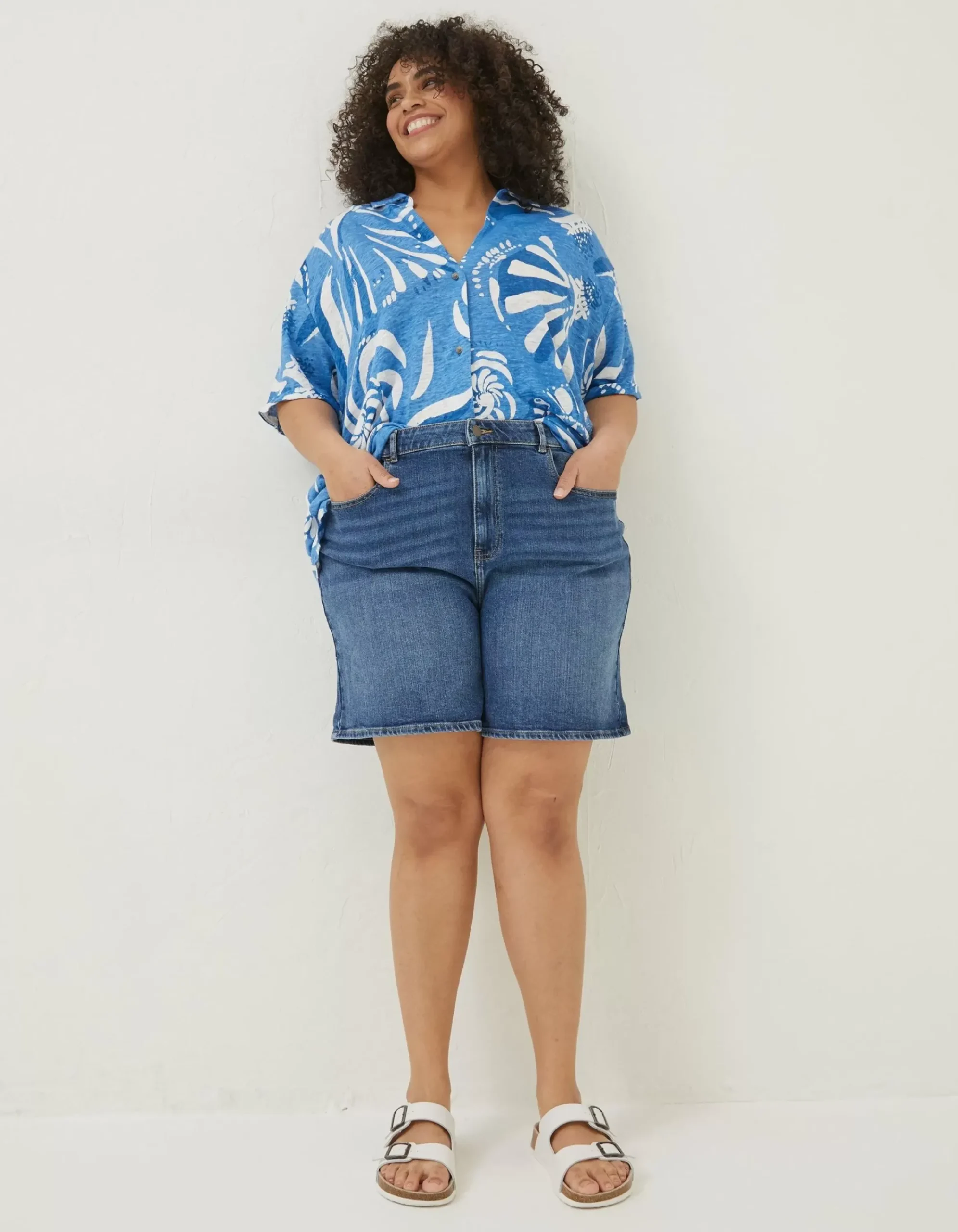 Women FatFace Tops & T-Shirts|Mcs Linen Shirt