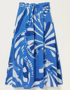 Women FatFace Skirts|Mcs Nora Painted Shell Maxi Skirt