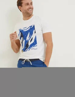 Men FatFace T-Shirts|Mcs Organic Abstract T-Shirt