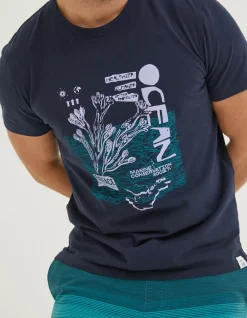 Men FatFace T-Shirts|Mcs Organic Seaweed T-Shirt