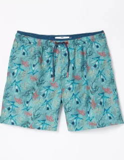 Men FatFace Swimwear|Mcs Trevose Coral Swim Shorts
