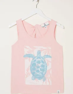 Women FatFace Tops & T-Shirts|Mcs Turtle Graphic Vest