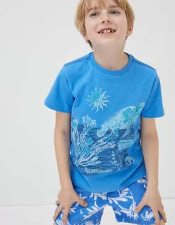 Boys FatFace T-Shirts & Polos|Mcs Turtle Jersey T-Shirt