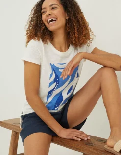 Women FatFace Tops & T-Shirts|Mcs Underwater Graphic T-Shirt