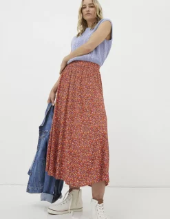 Women FatFace View All|Millie Gradient Floral Midi Skirt