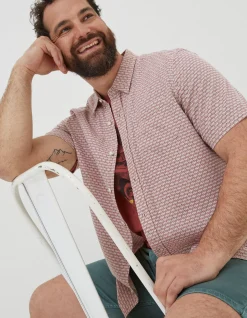 Men FatFace Shirts|Mini Geo Print Shirt