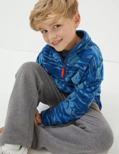 Boys FatFace View All|Mountains Microfleece Sweatshirt