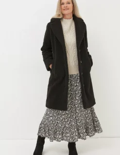 Women FatFace Coats & Jackets|Mylah Teddy Longline Coat