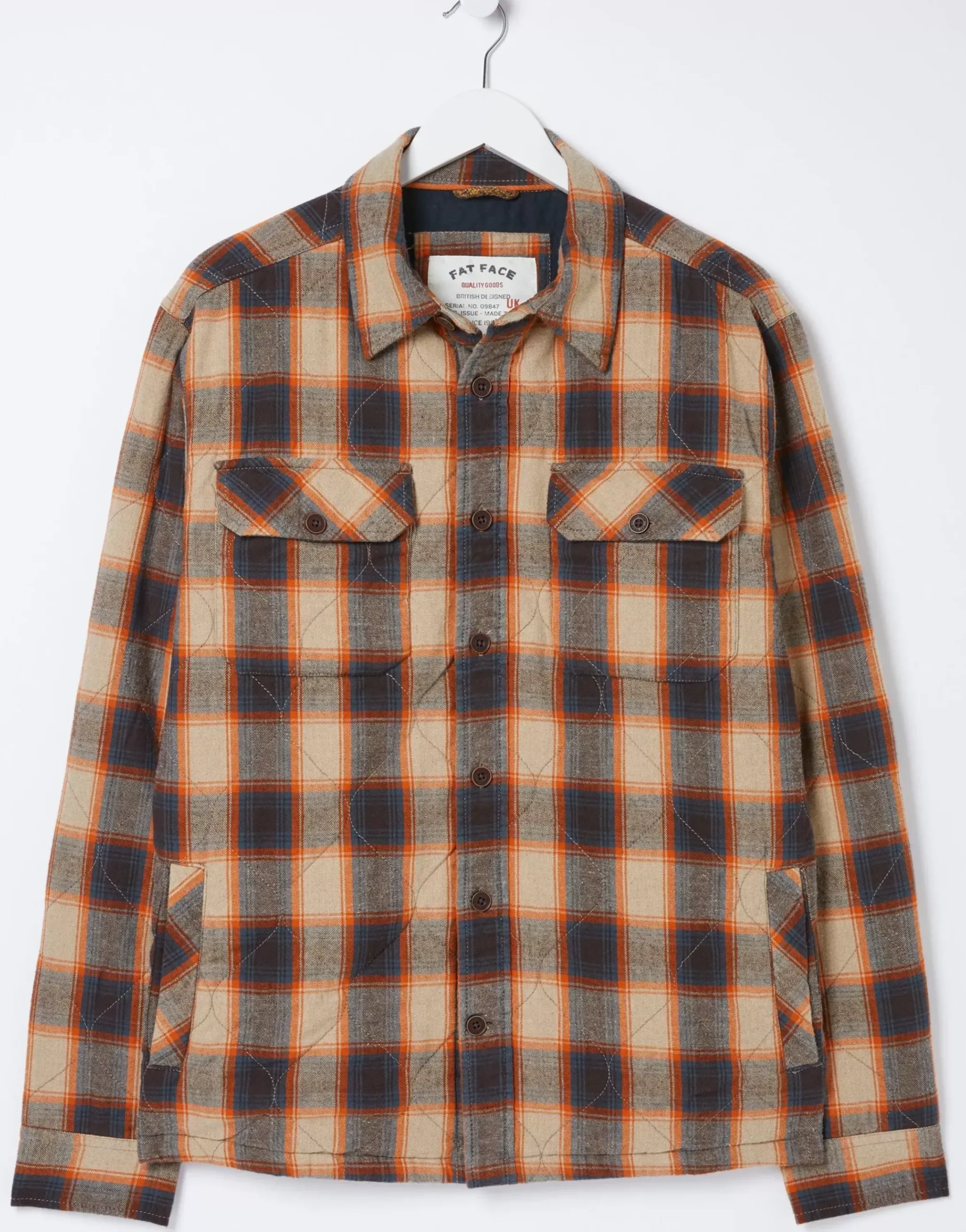 Men FatFace View All|Mylor Quilted Overshirt