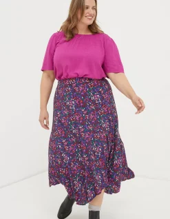 Women FatFace View All|Naomi Abstract Midi Skirt