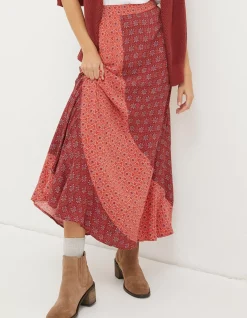 Women FatFace Skirts|Naomi Craft Geo Midi Skirt