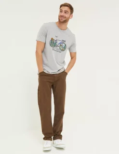 Men FatFace T-Shirts|National Forest Painted Bike T-Shirt