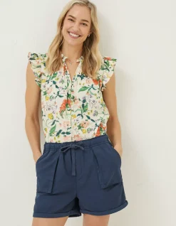 Women FatFace Shorts|National Forest Pocket Detail Shorts