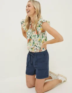 Women FatFace Shorts|National Forest Pocket Detail Shorts