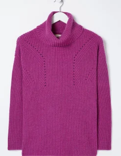 Women FatFace View All|Nellie Boxy Roll Neck Jumper