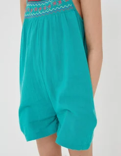 Girls FatFace View All|Nellie Embroidered Playsuit