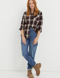 Women FatFace Shirts & Blouses|Olivia Check Shirt