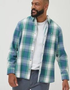 Men FatFace Shirts|Ombre Check Shirt