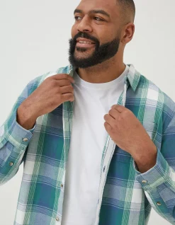 Men FatFace Shirts|Ombre Check Shirt