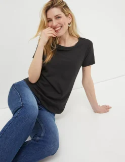 Women FatFace Tops & T-Shirts|Organic Cotton Belle Tee
