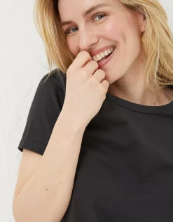 Women FatFace Tops & T-Shirts|Organic Cotton Belle Tee