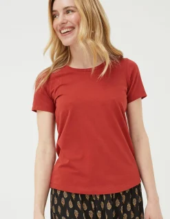 Women FatFace Tops & T-Shirts|Organic Cotton Belle Tee