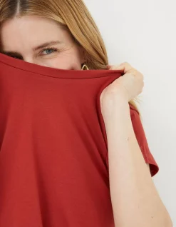 Women FatFace Tops & T-Shirts|Organic Cotton Belle Tee