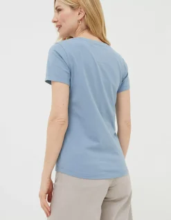 Women FatFace Tops & T-Shirts|Organic Cotton Belle Tee