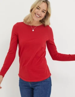Women FatFace Tops & T-Shirts|Organic Cotton Bree T-Shirt