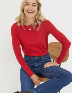 Women FatFace Tops & T-Shirts|Organic Cotton Bree T-Shirt