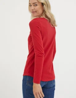Women FatFace Tops & T-Shirts|Organic Cotton Bree T-Shirt