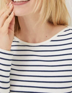 Women FatFace Tops & T-Shirts|Organic Cotton Breton T Shirt