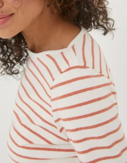 Women FatFace Tops & T-Shirts|Organic Cotton Breton T Shirt