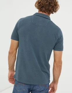 Men FatFace View All|Organic Cotton Fine Stripe Polo
