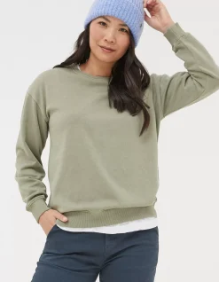 Women FatFace Sweatshirts & Hoodies|Organic Cotton Georgia Crew Sweatshirt