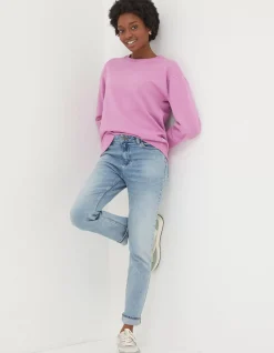 Women FatFace View All|Organic Cotton Georgia Crew Sweatshirt