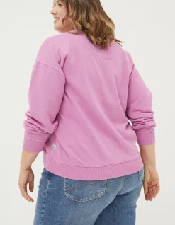 Women FatFace View All|Organic Cotton Georgia Crew Sweatshirt