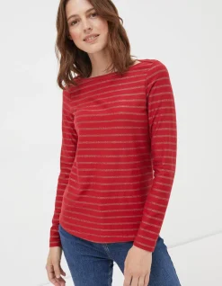 Women FatFace View All|Organic Cotton Glitter Breton