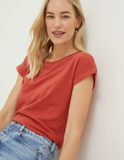 Women FatFace Tops & T-Shirts|Organic Cotton Ivy T Shirt