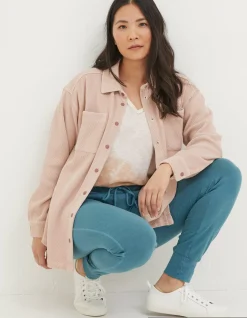 Women FatFace View All|Organic Cotton Liza Waffle Shirt