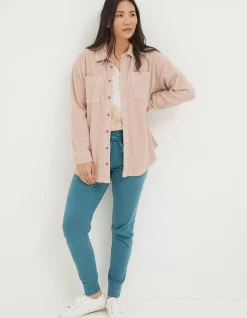 Women FatFace View All|Organic Cotton Liza Waffle Shirt