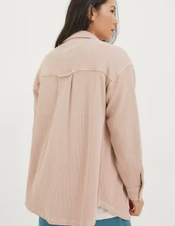 Women FatFace View All|Organic Cotton Liza Waffle Shirt