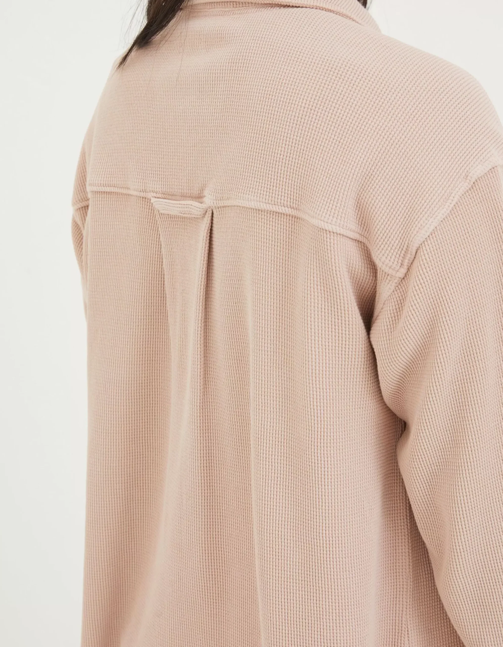 Women FatFace View All|Organic Cotton Liza Waffle Shirt