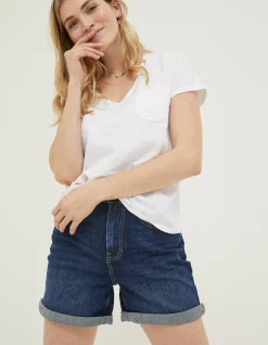 Women FatFace Tops & T-Shirts|Organic Cotton Maggie T-Shirt
