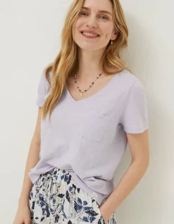 Women FatFace Tops & T-Shirts|Organic Cotton Maggie T-Shirt