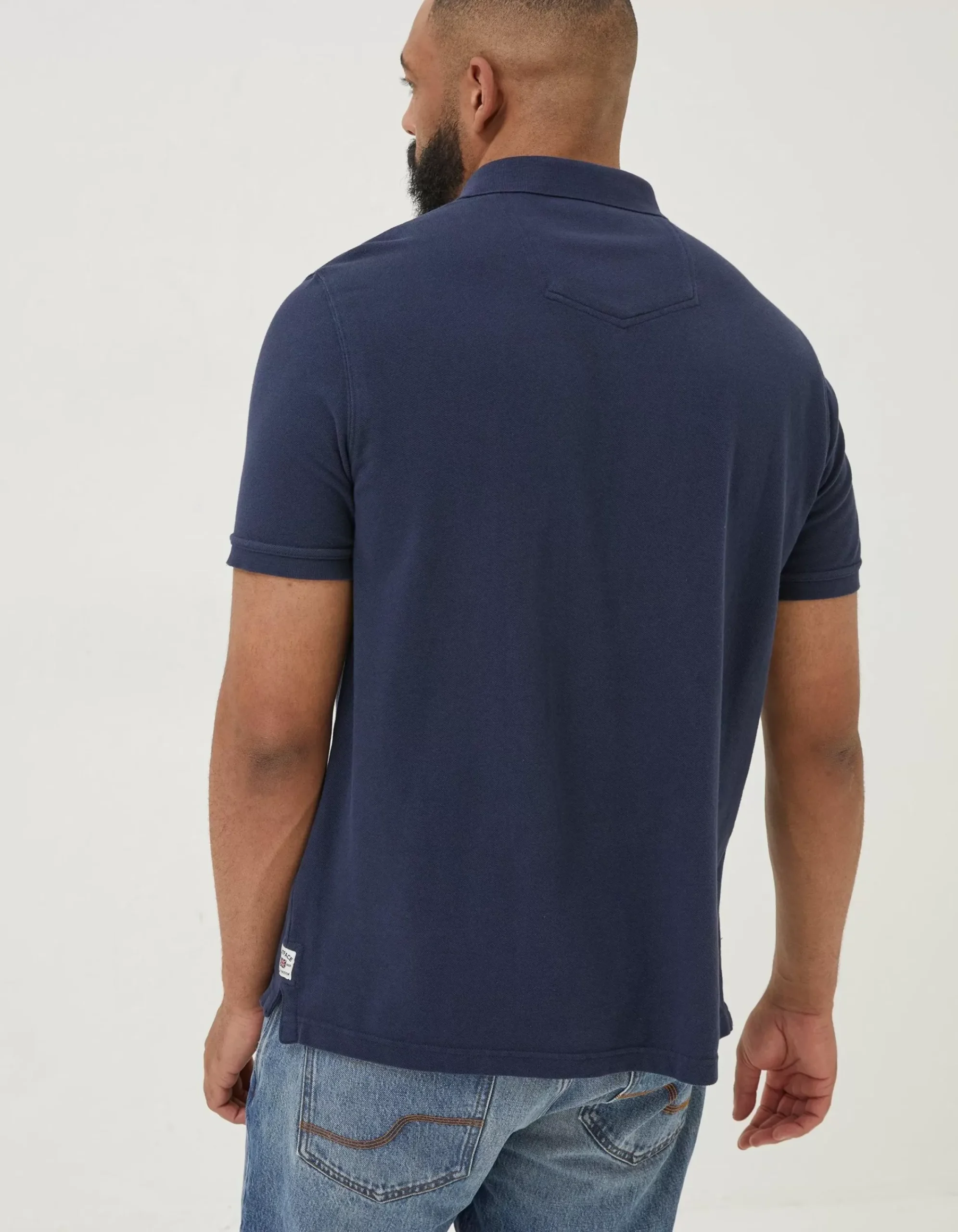 Men FatFace Polo Shirts|Organic Cotton Pique Polo